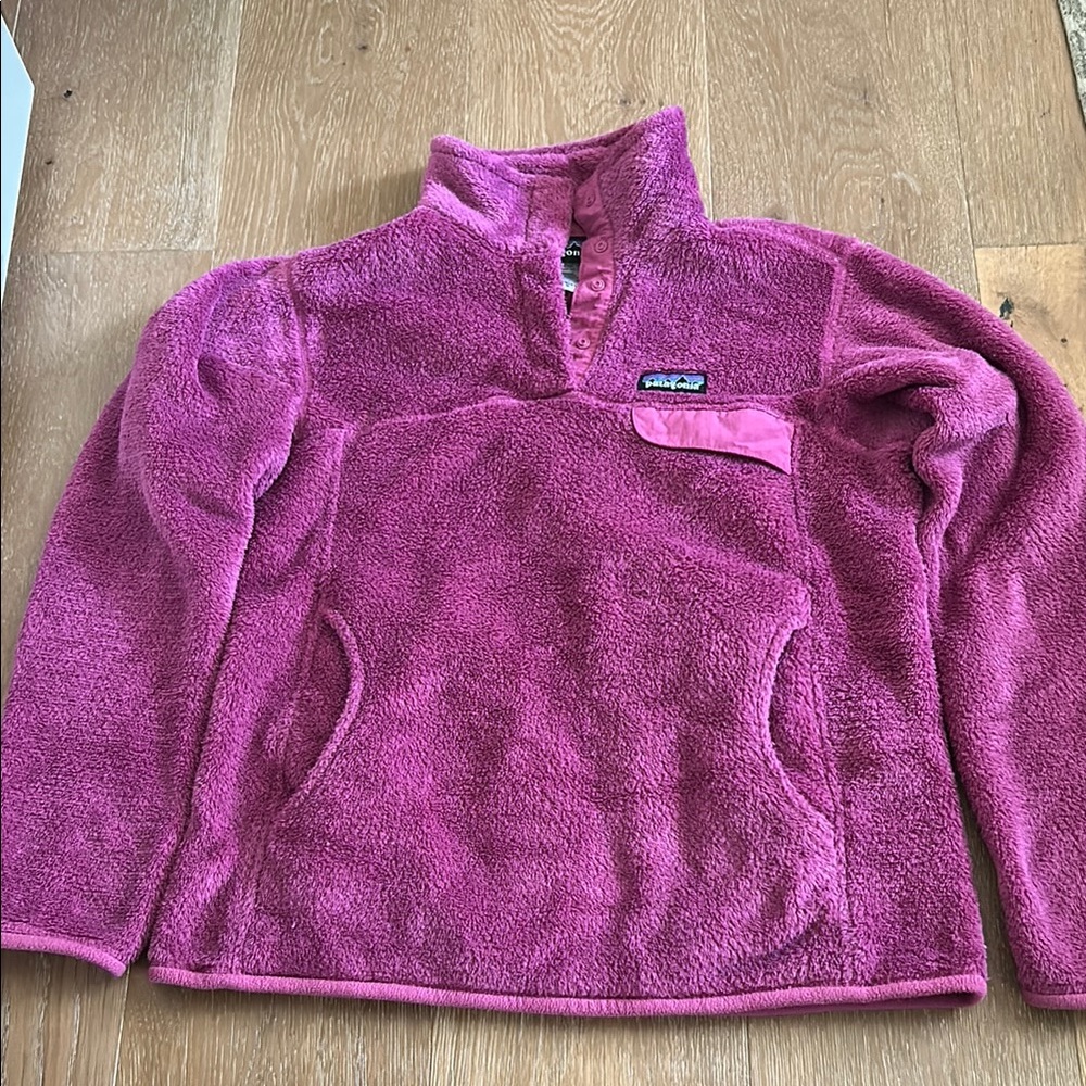 Patagonia Pink Hi Pile Fleece Sweater